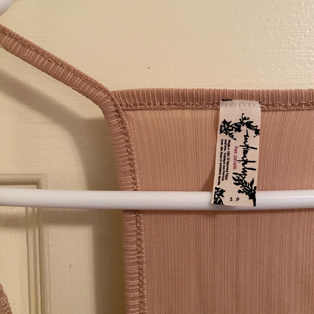 Free People Racer Back Nude Tank Top - Picture 3 of 3